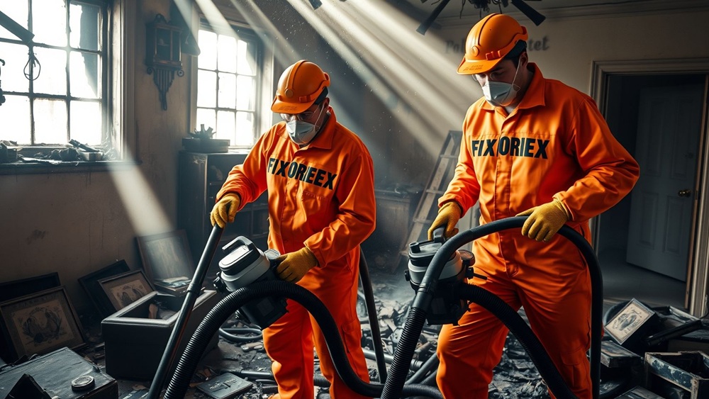 Limpieza post incendio en Salt