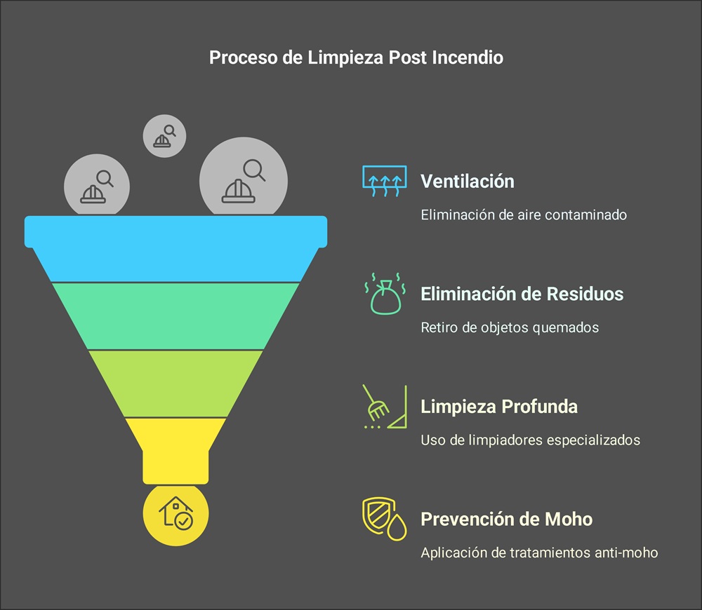 Qué es la limpieza post incendio y por qué es importante